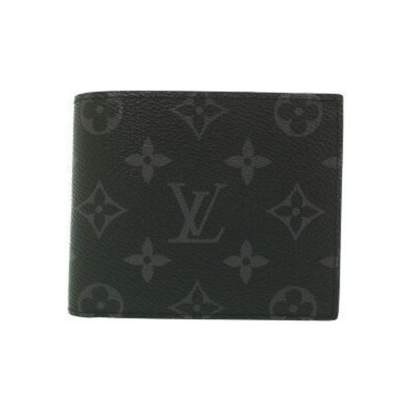 Louis Vuitton Monogram Eclipse Black Portefeuille Marco NM Bifold Wallet - Picture 1 of 8